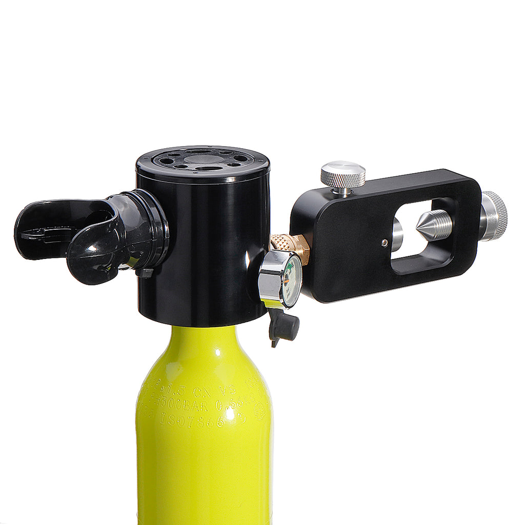 0.5L Scuba Oxygen Cylinder Underwater Diving Equipment  Adapter & Storage Bag